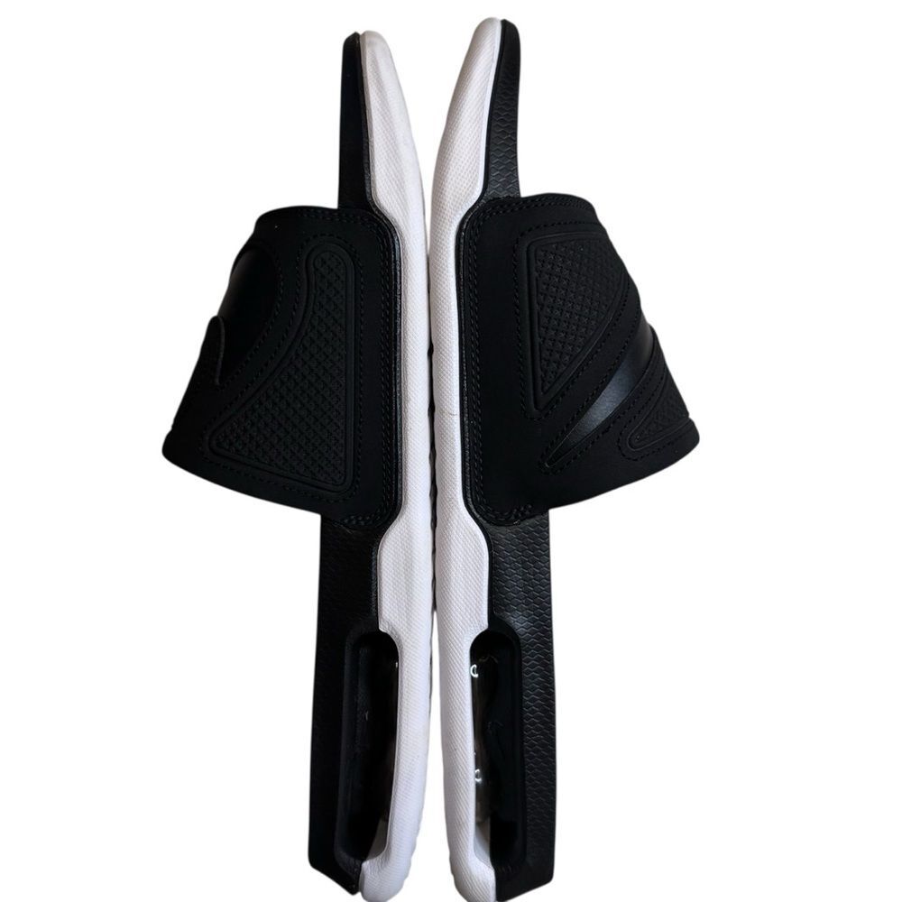 Nike Air Max Cirro Black White Slides Open Toe Laid Back Comfort Size 12 - Picture 3 of 7